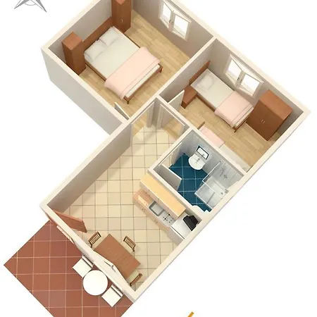 Apartment By The Sea Banjole, - 3002