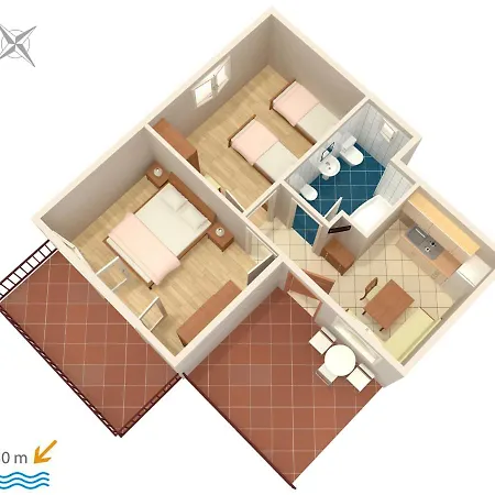 Apartment By The Sea Banjole, - 3002